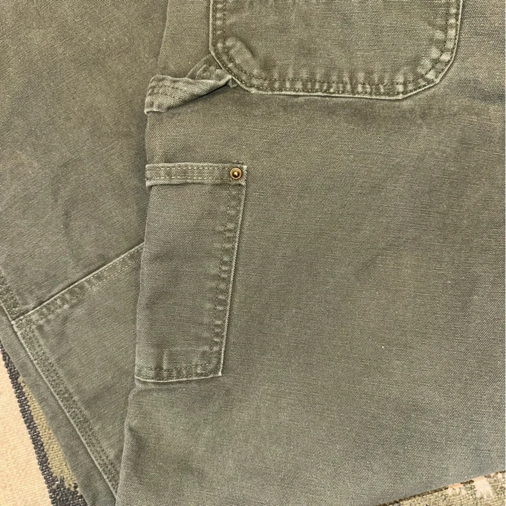 Carhartt B136 MOS Double Knee Canvas Work Pants Mens 32x32 UFCW USA (Fits 30x31) - Picture 5 of 8